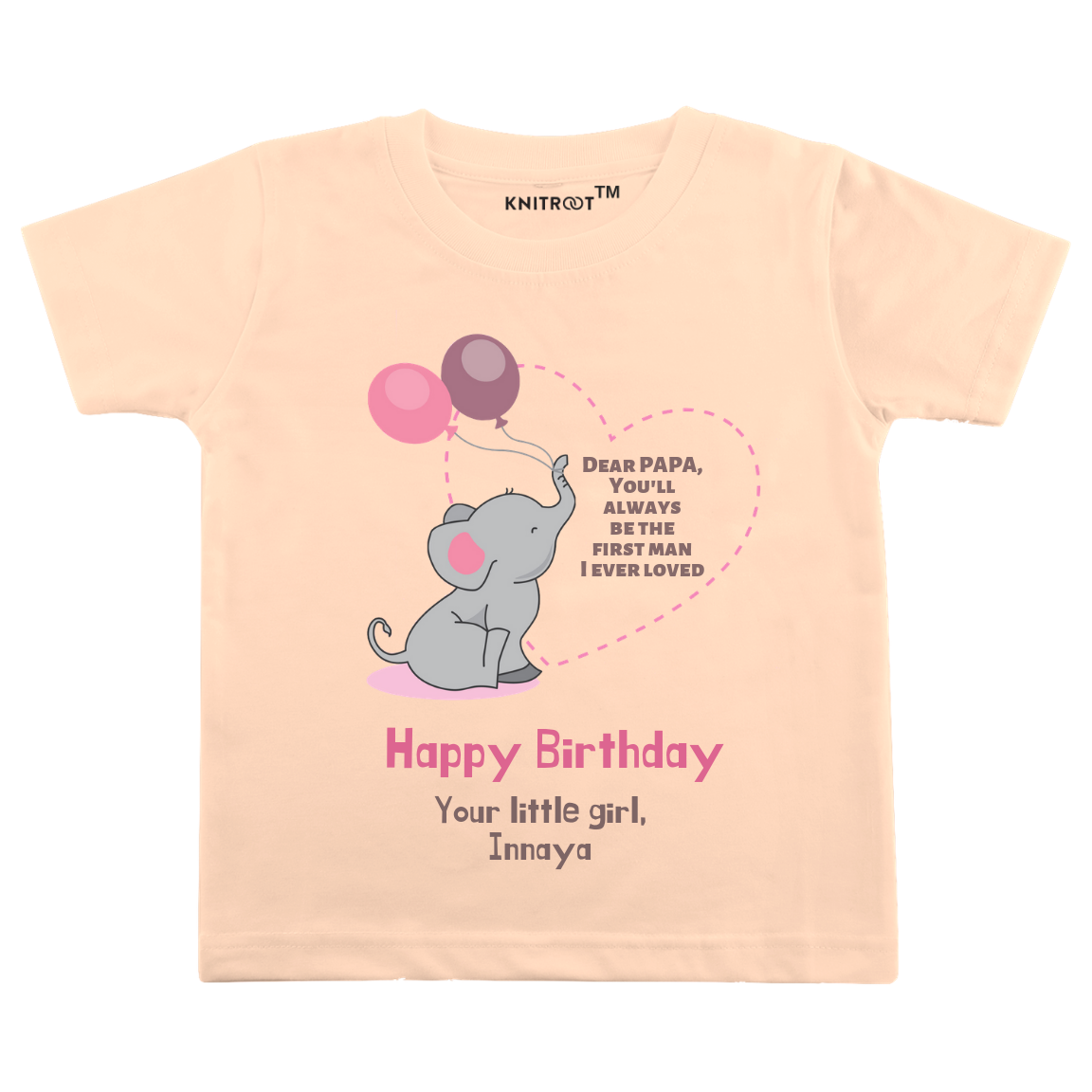 Baby Elephant Birthday Tee