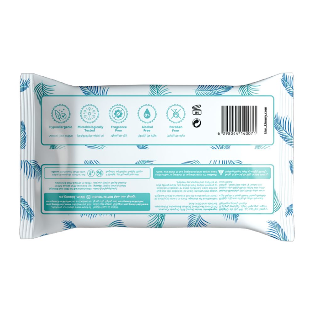 Kim & Kimmy - Organic Coconut Water Wipes, 70 Counts