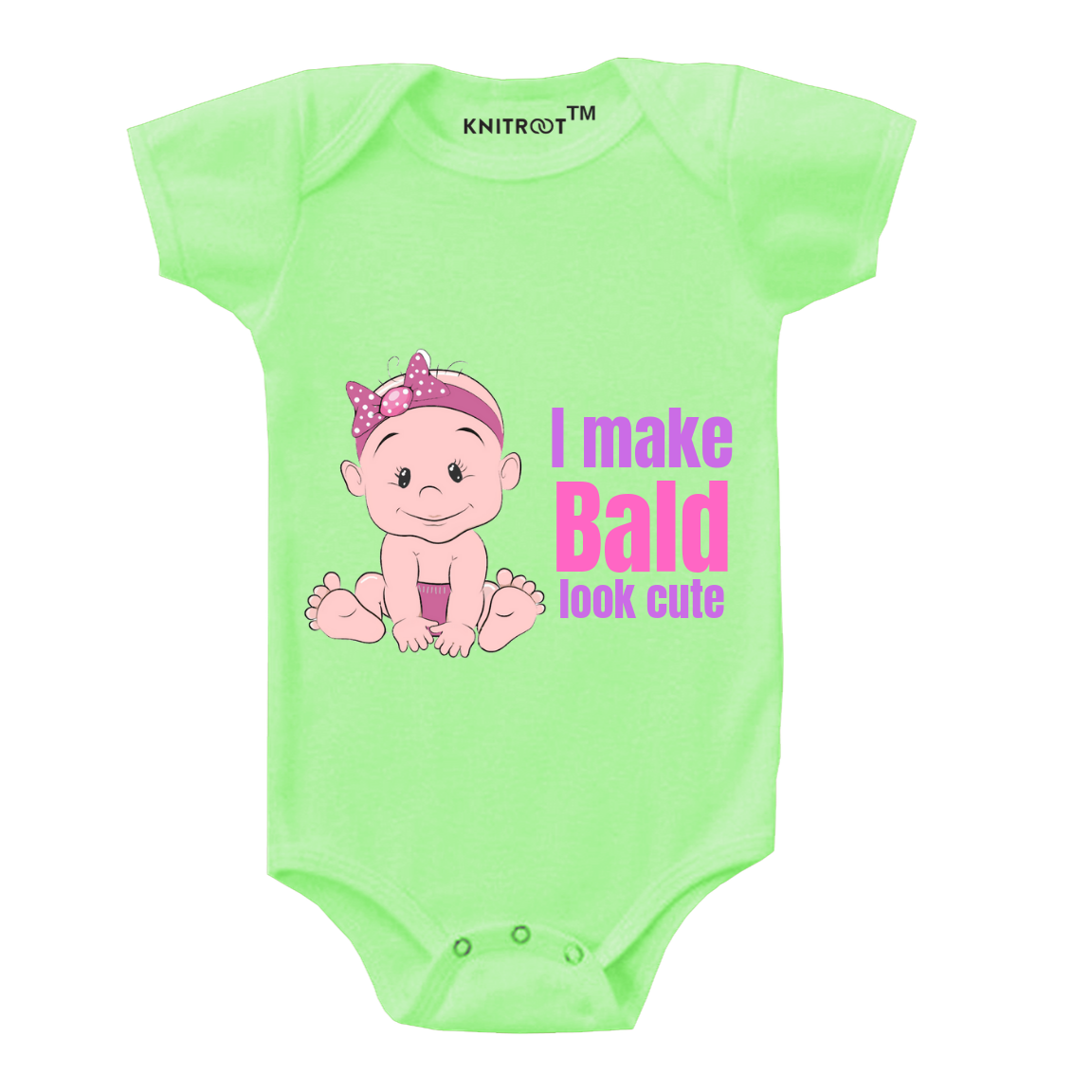 I Make Bald Look Cute, Girl Onesie