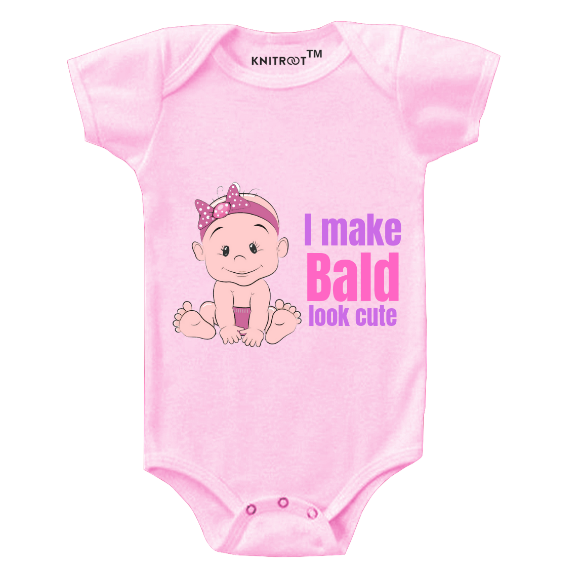 I Make Bald Look Cute, Girl Onesie