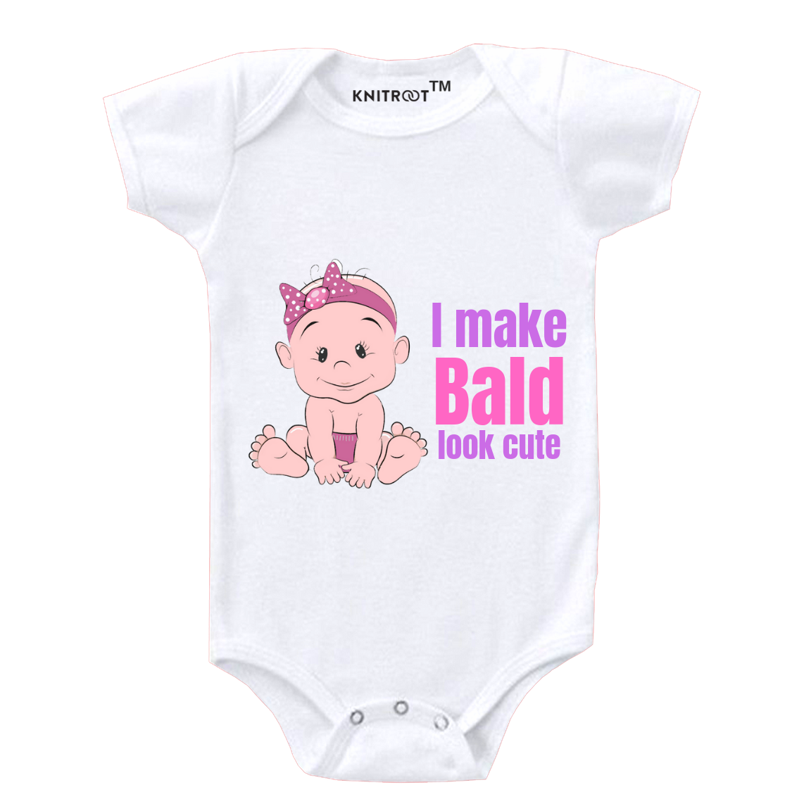 I Make Bald Look Cute, Girl Onesie