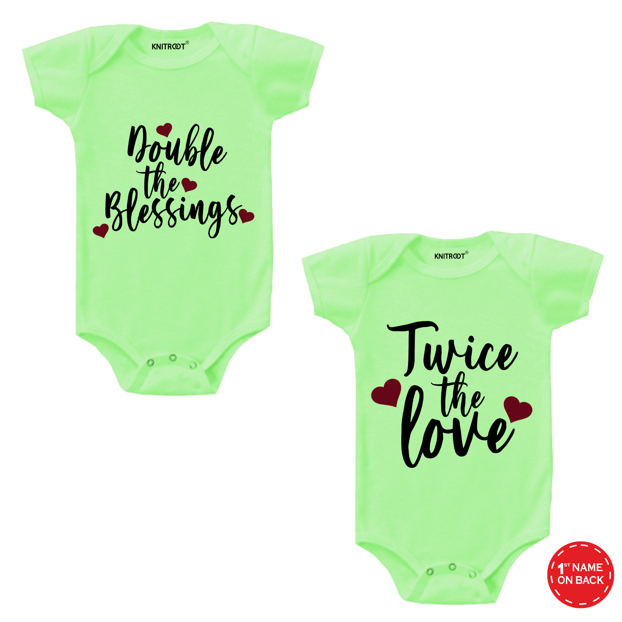 Double The Blessing Twin Onesie