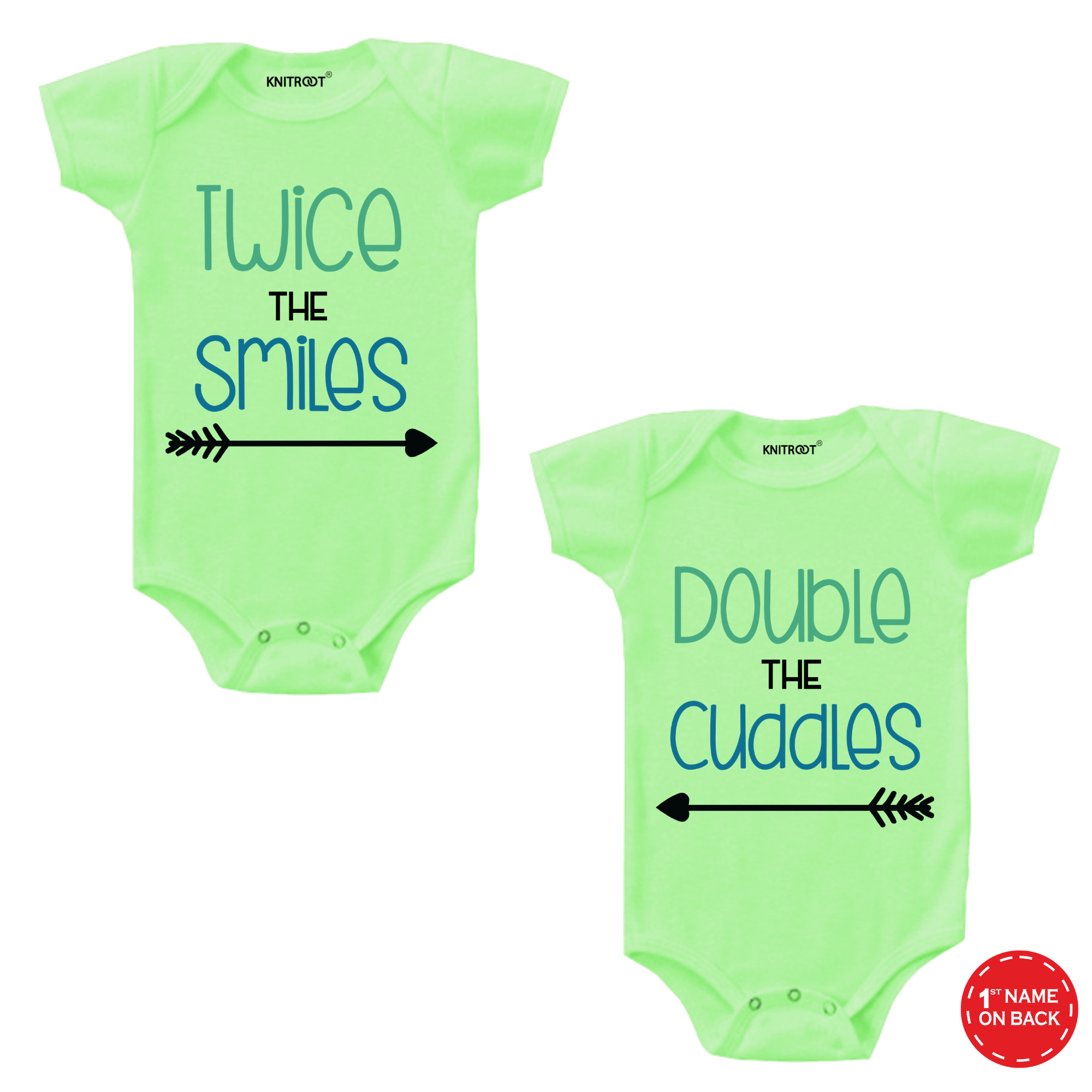 Twice The Smiles Twin Onesie