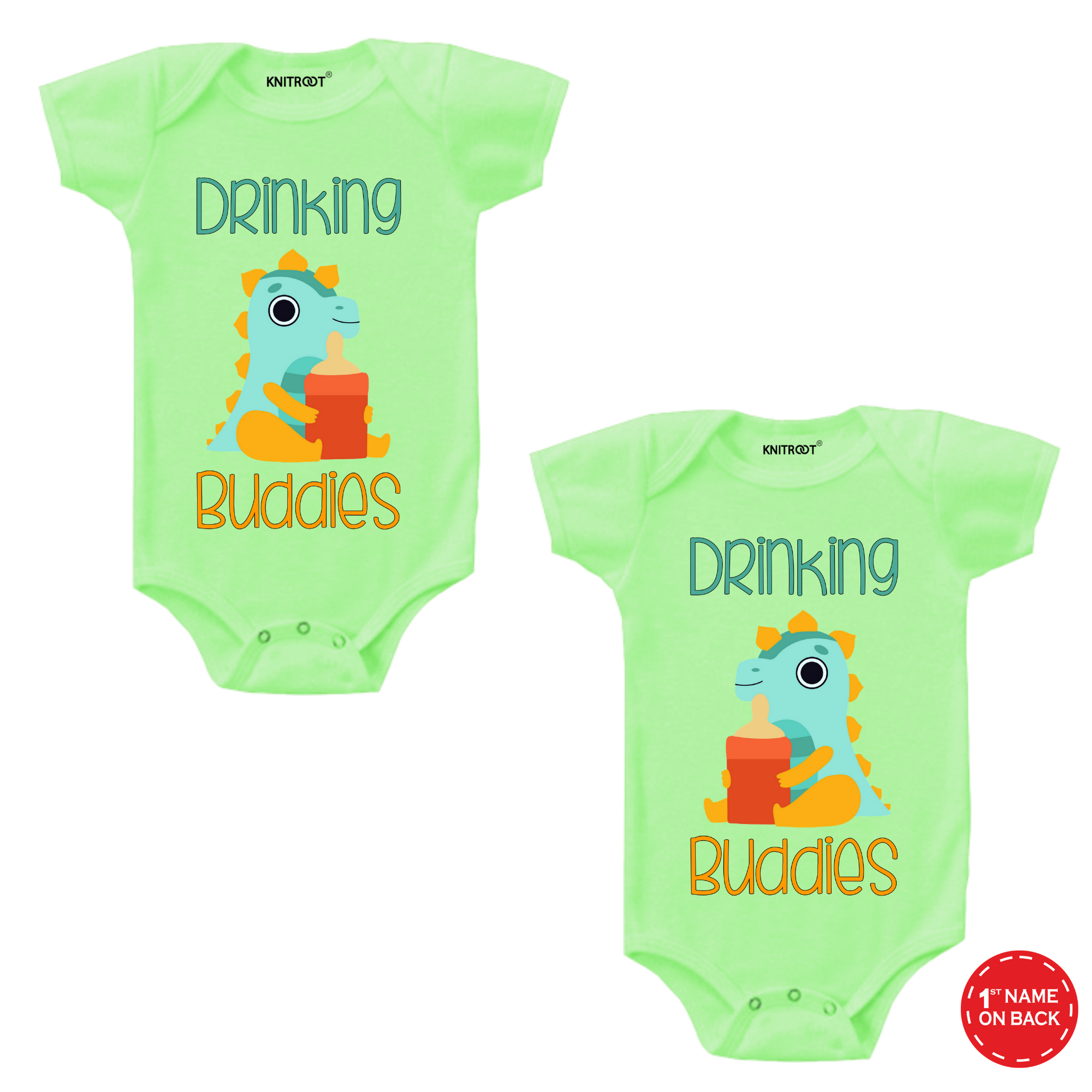 Drinking Buddies Twin Onesie