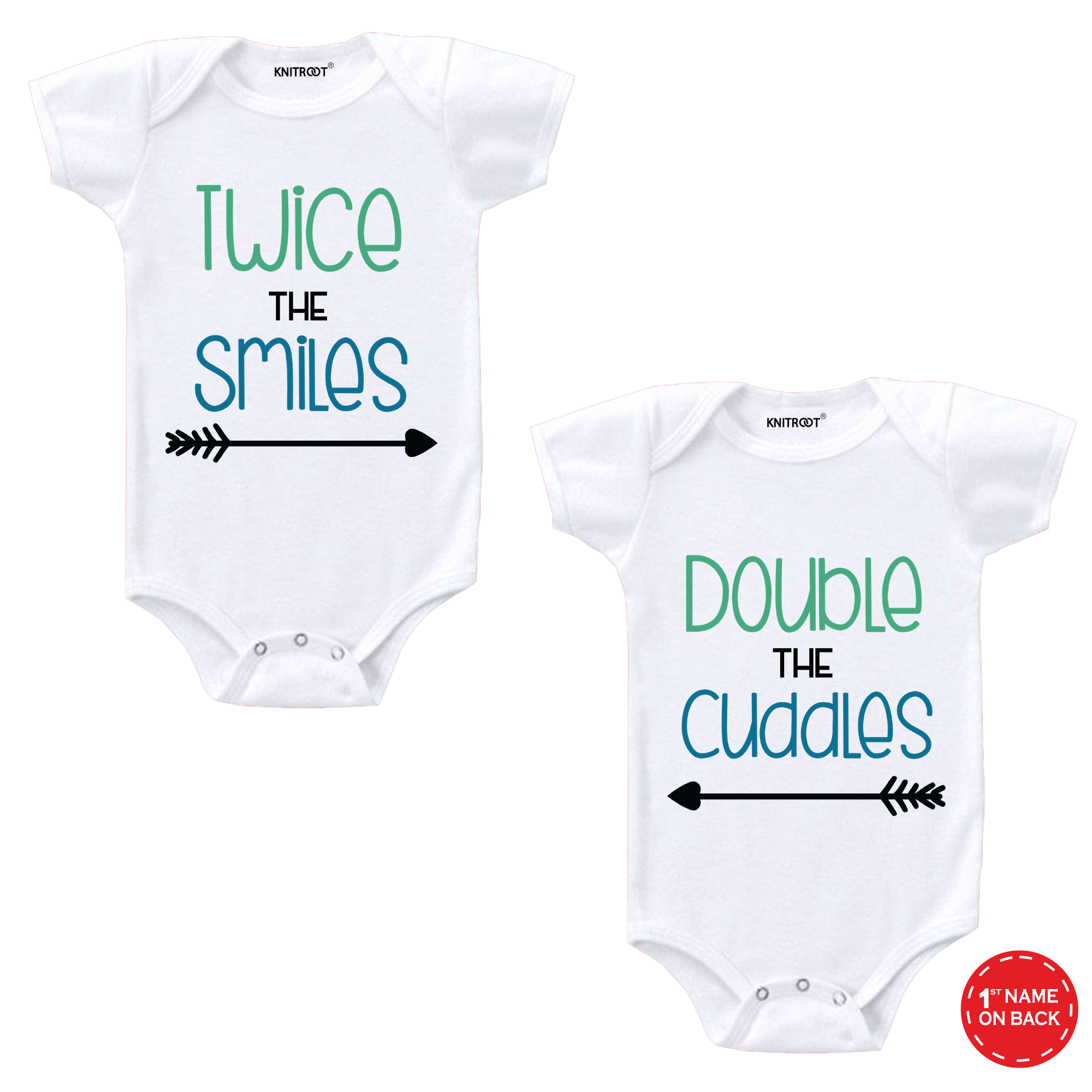 Twice The Smiles Twin Onesie