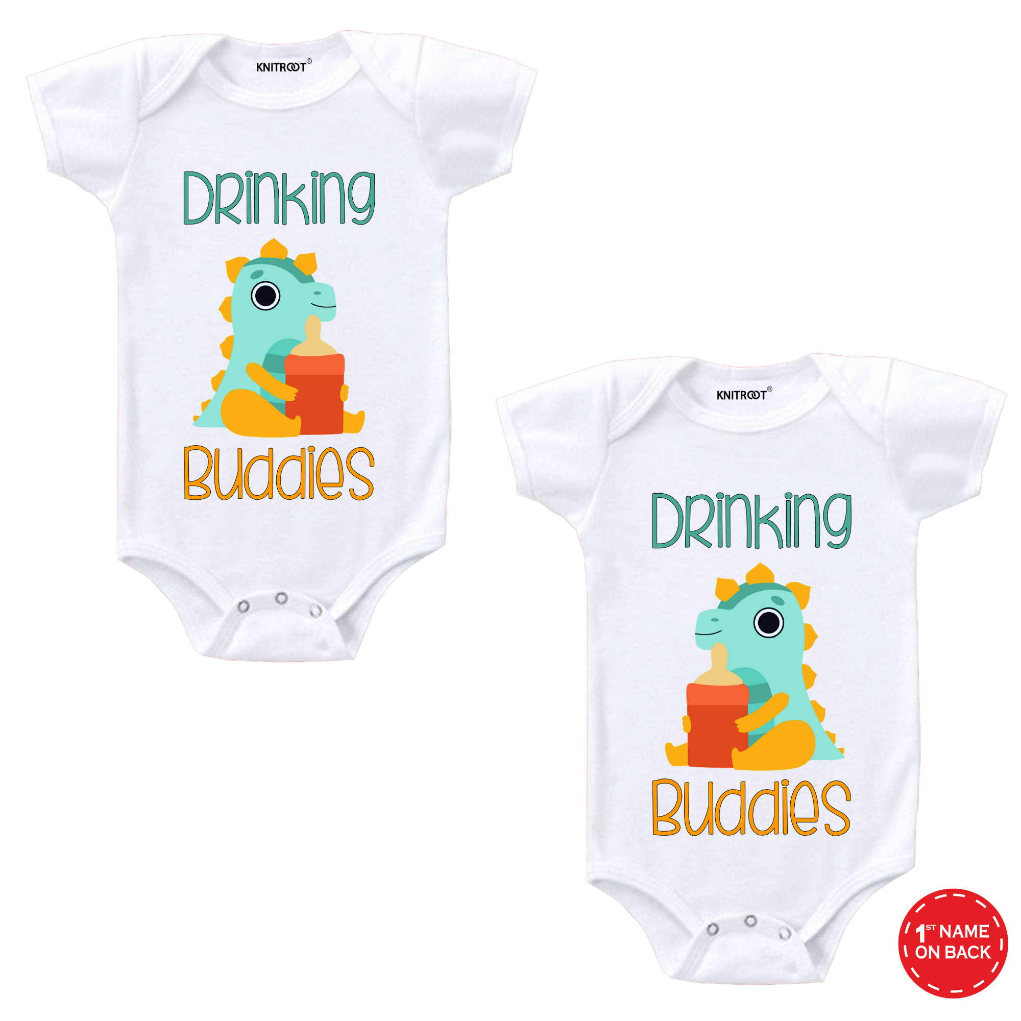 Drinking Buddies Twin Onesie