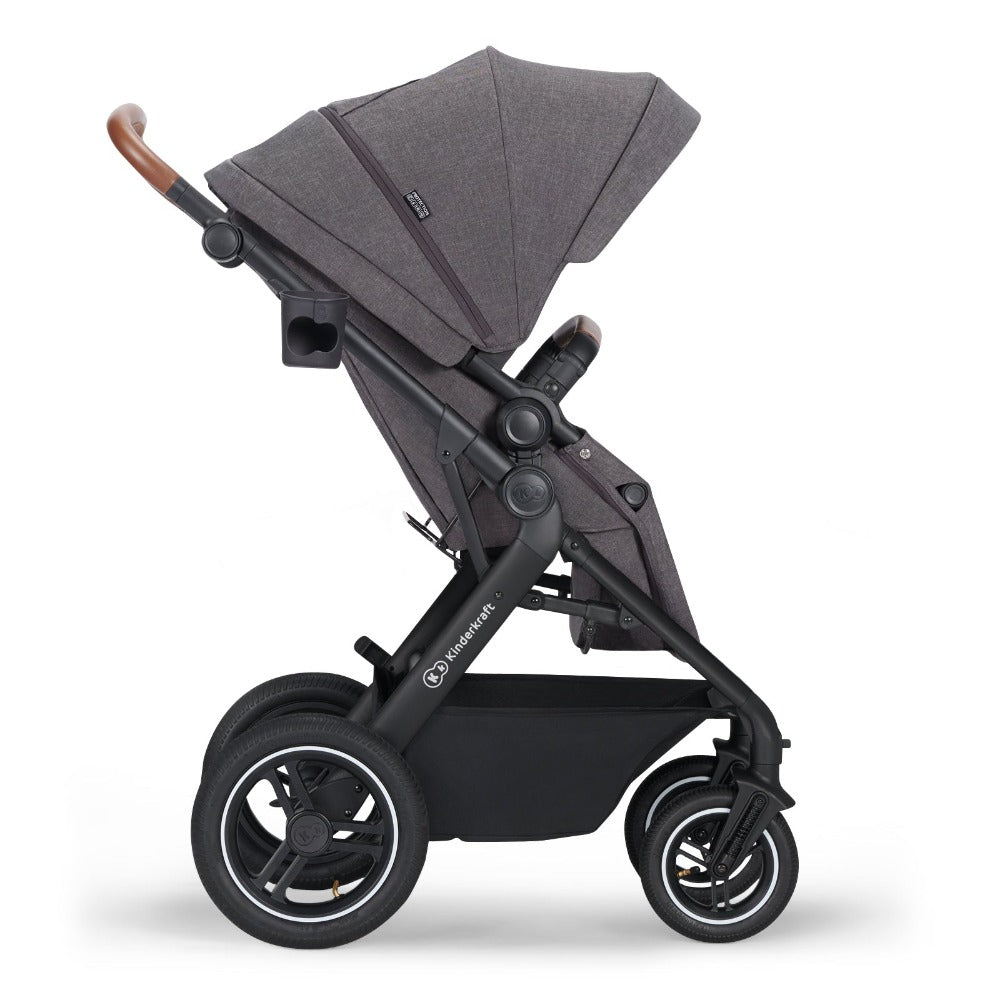 Kinderkraft B-Tour 3In1 Travel System with Car Seat included - Dark Grey-Stroller-Kinderkraft-Toycra