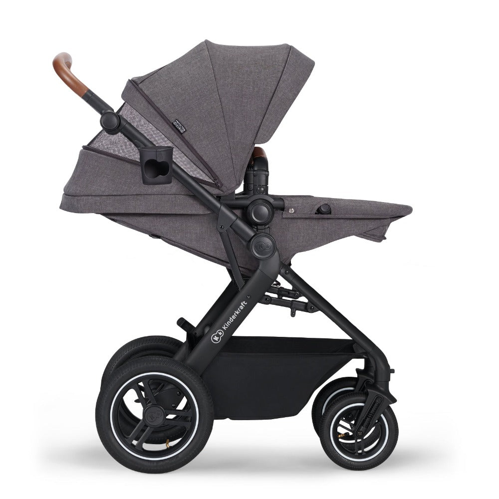 Kinderkraft B-Tour 3In1 Travel System with Car Seat included - Dark Grey-Stroller-Kinderkraft-Toycra