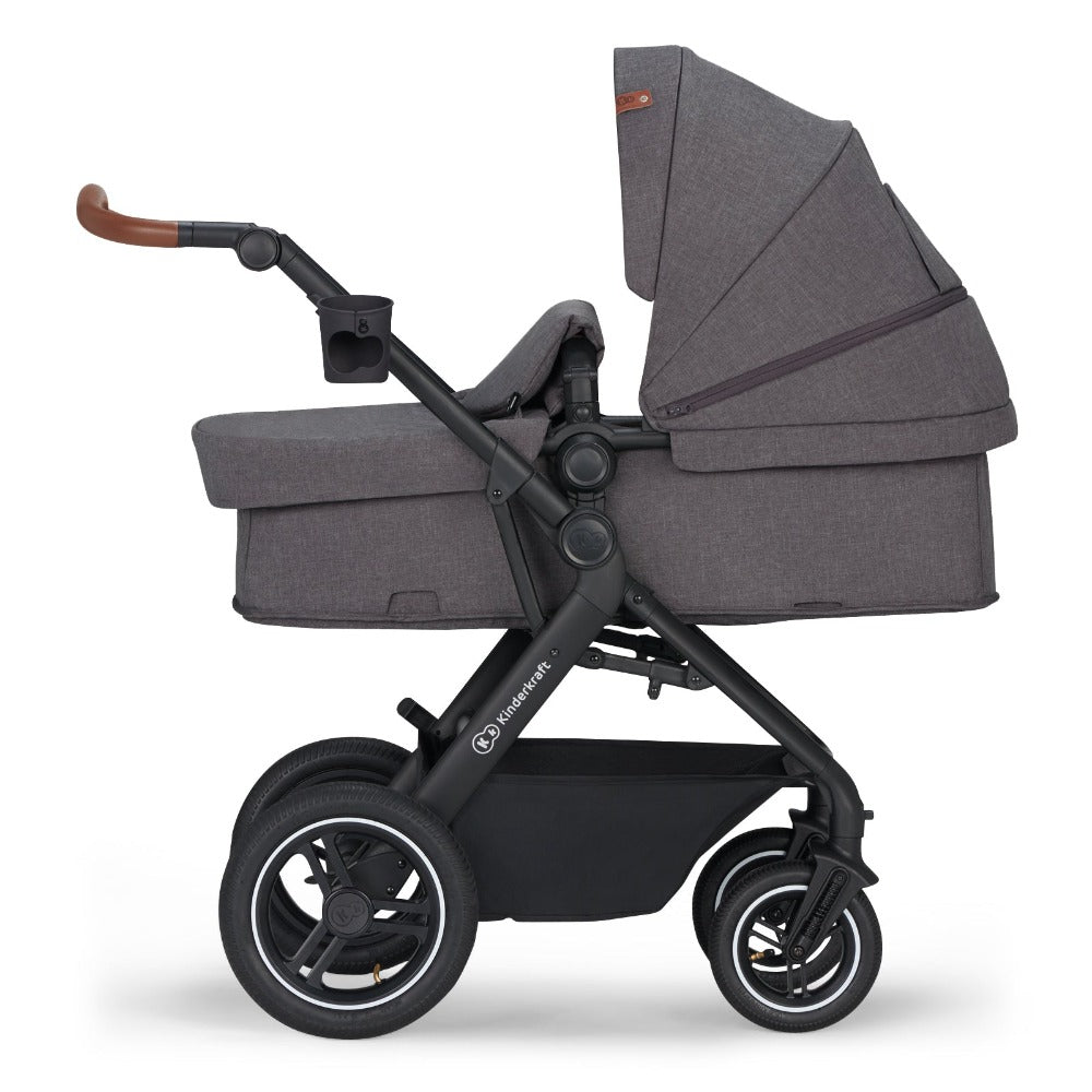 Kinderkraft B-Tour 3In1 Travel System with Car Seat included - Dark Grey-Stroller-Kinderkraft-Toycra