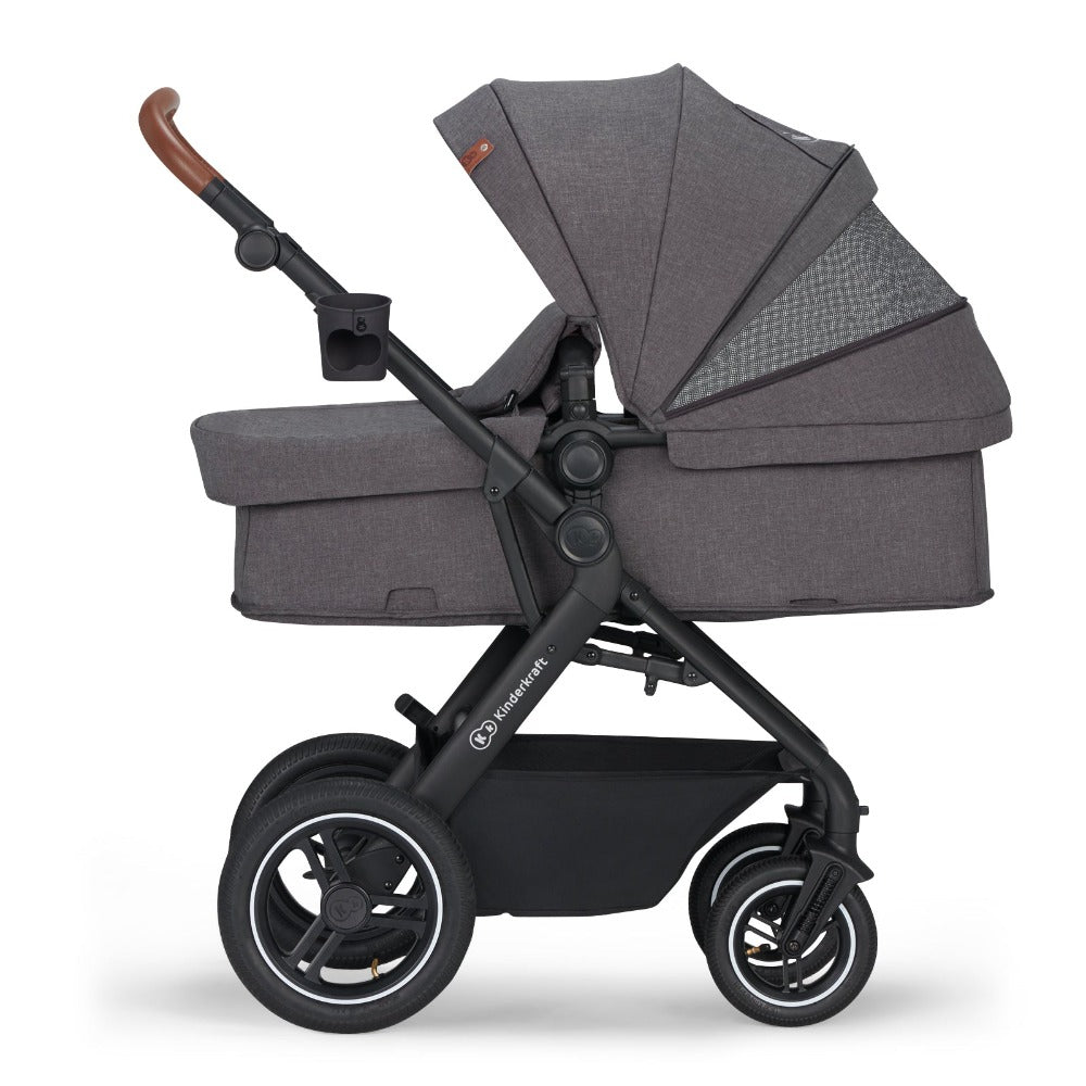 Kinderkraft B-Tour 3In1 Travel System with Car Seat included - Dark Grey-Stroller-Kinderkraft-Toycra