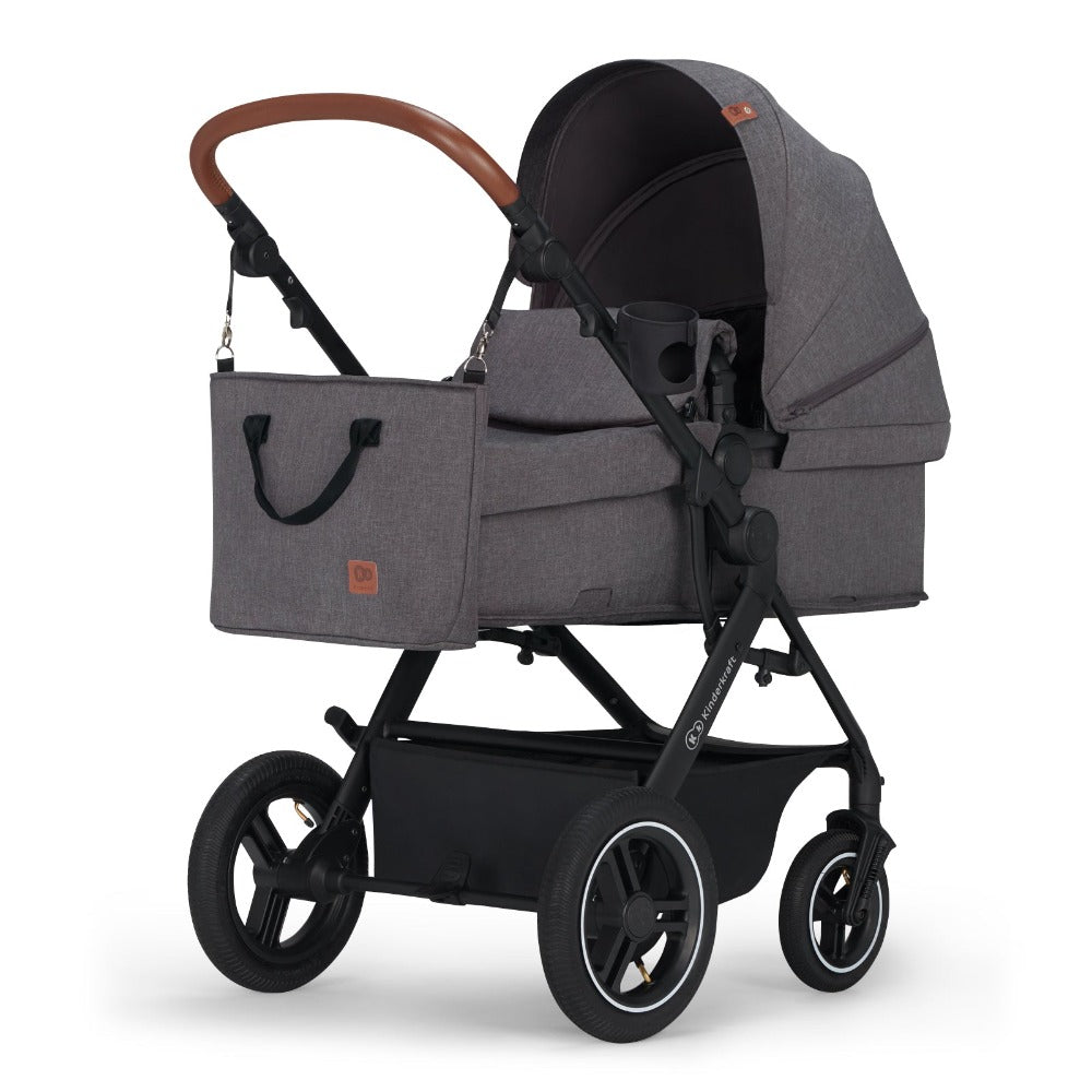 Kinderkraft B-Tour 3In1 Travel System with Car Seat included - Dark Grey-Stroller-Kinderkraft-Toycra