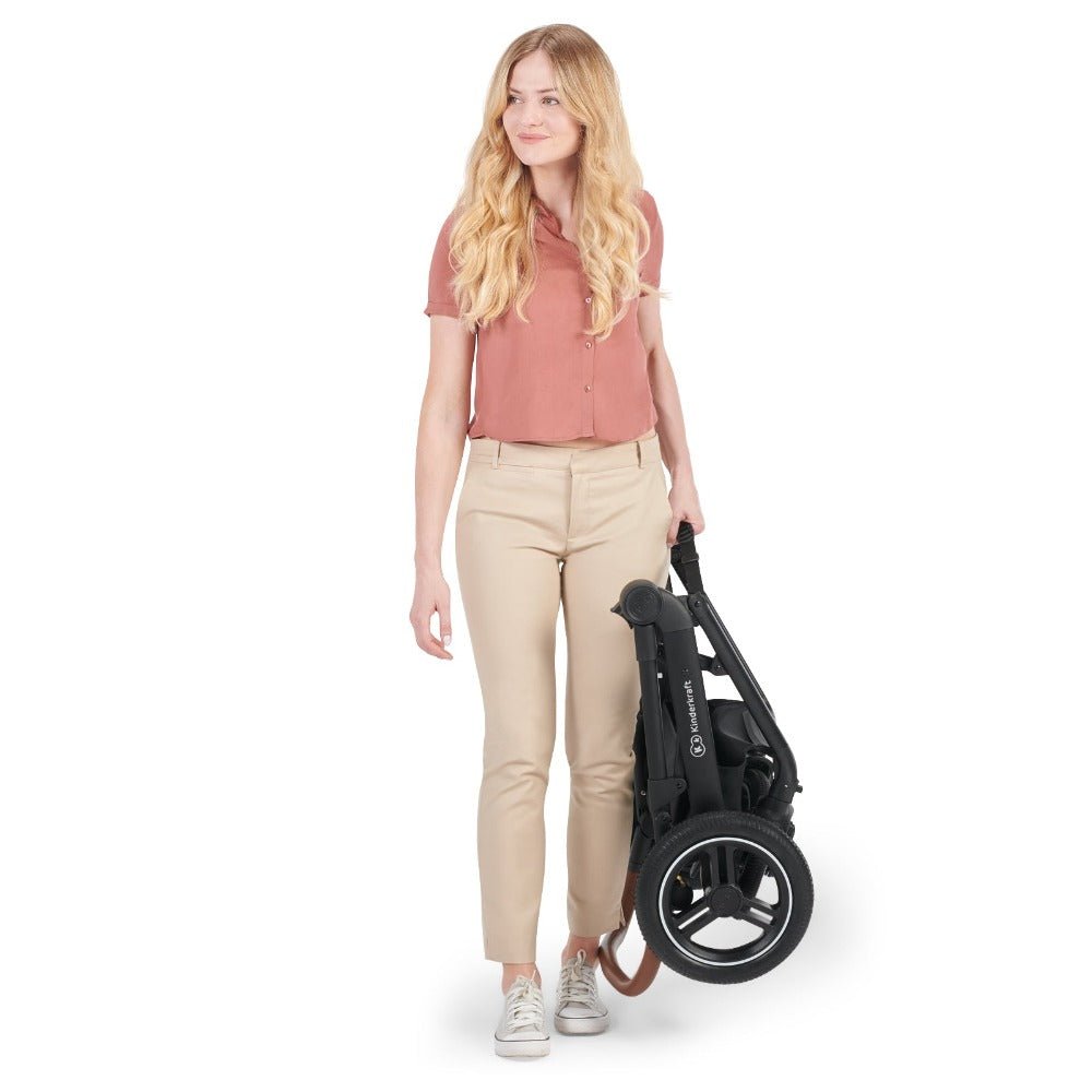 Kinderkraft B-Tour 3In1 Travel System with Car Seat included - Dark Grey-Stroller-Kinderkraft-Toycra