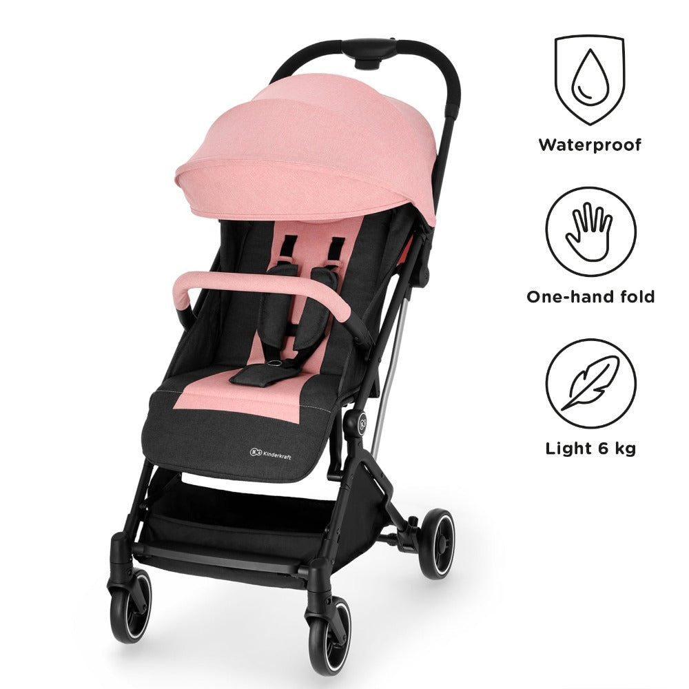 Kinderkraft Indy Pushchair/Stroller - Pink-Stroller-Kinderkraft-Toycra