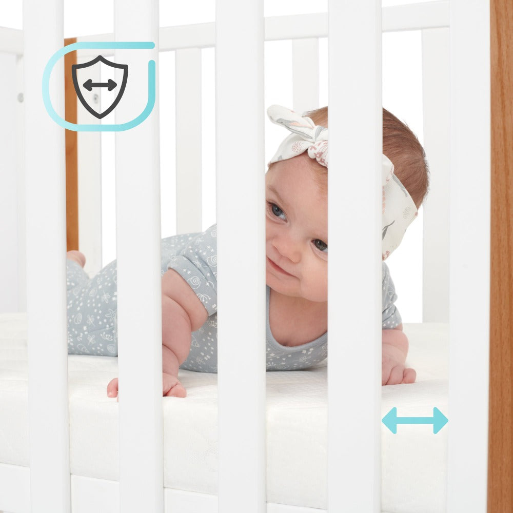 Kinderkraft Koya Wooden 4in1 Cot With Playpen Function + Mattress White-Cribs & Cots-Kinderkraft-Toycra