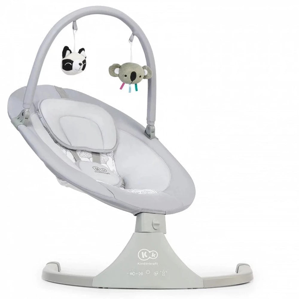 Kinderkraft Luli Swing Grey-Bouncers, Rockers & Swings-Kinderkraft-Toycra