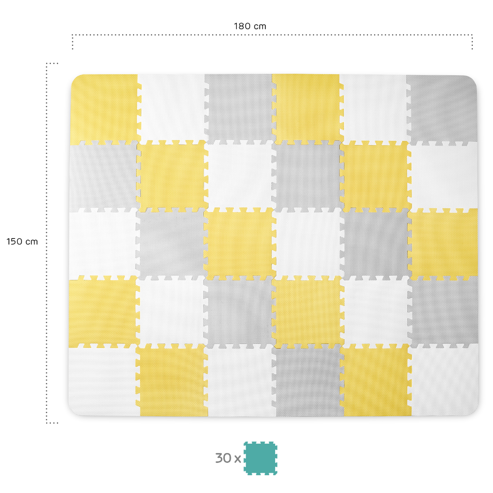 Kinderkraft Luno Foam Puzzle Mat-Mats, Gym & Activity-Kinderkraft-Toycra