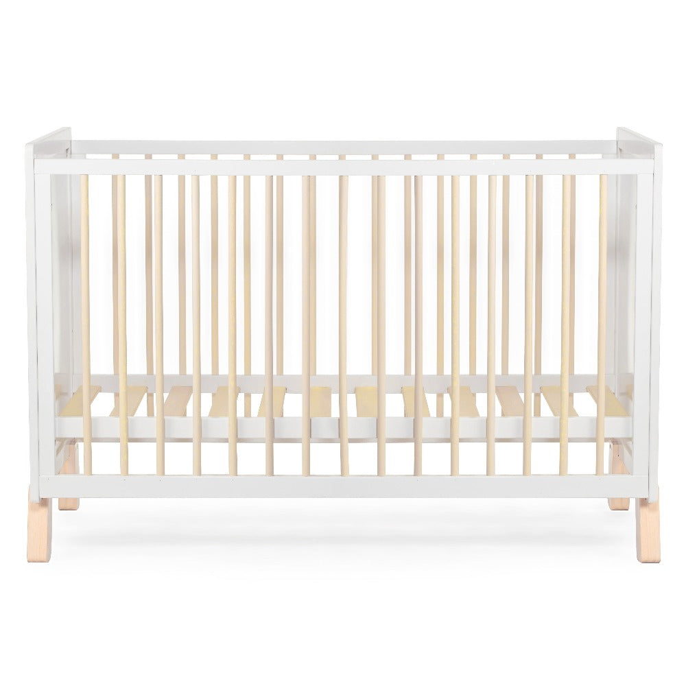 Kinderkraft Nico Wooden Cot White-Cribs & Cots-Kinderkraft-Toycra