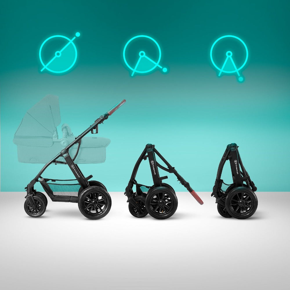 Kinderkraft Xmoov 3In1 Travel System with Car Seat included-Stroller-Kinderkraft-Toycra