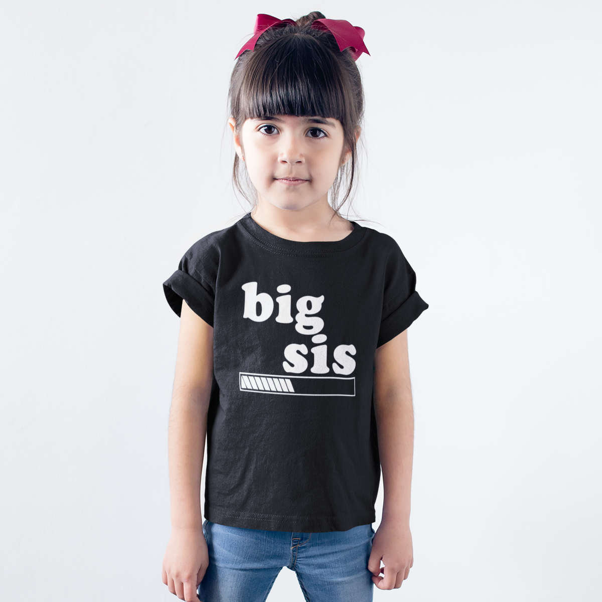 Big Sis Loading Black Tshirt Price