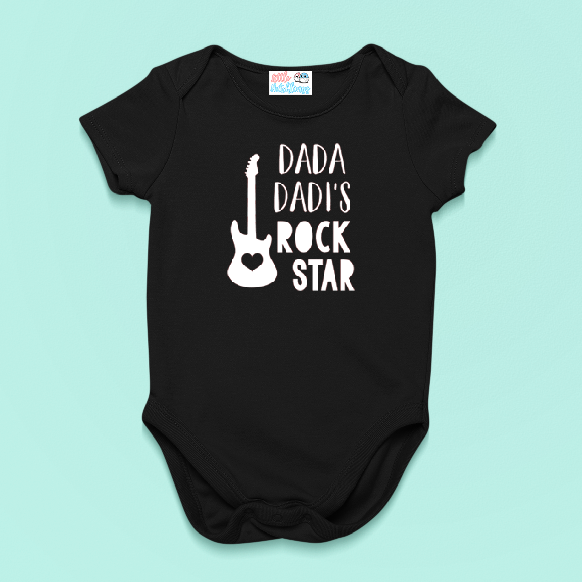 Dada Dadi's Rockstar Onesie - Black, Navy Blue, Red