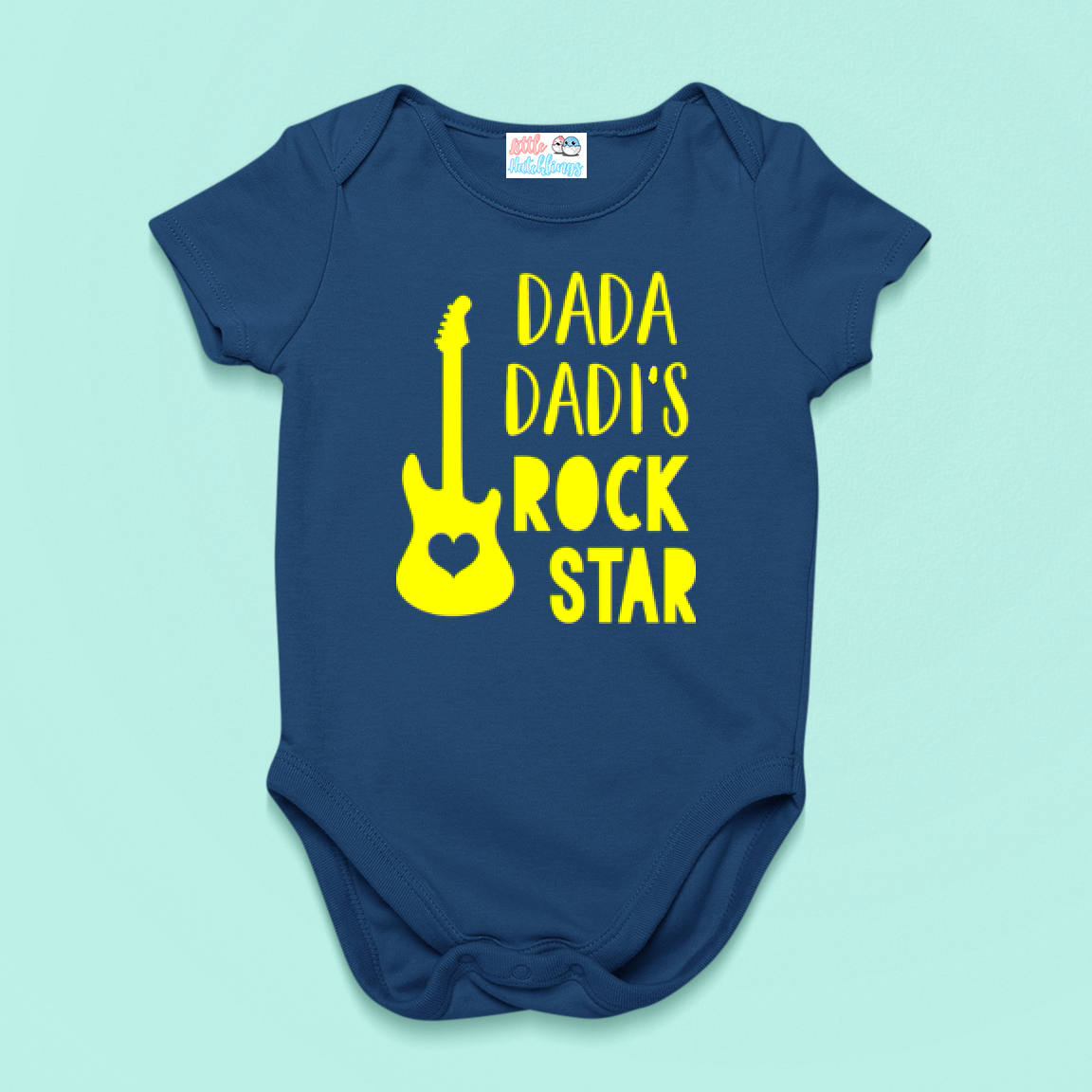 Dada Dadi's Rockstar Onesie - Black, Navy Blue, Red