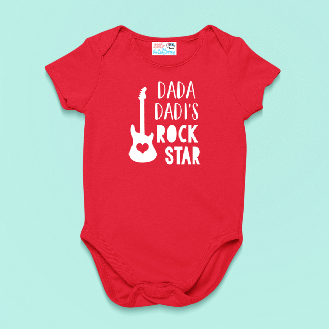 Dada Dadi's Rockstar Onesie - Black, Navy Blue, Red