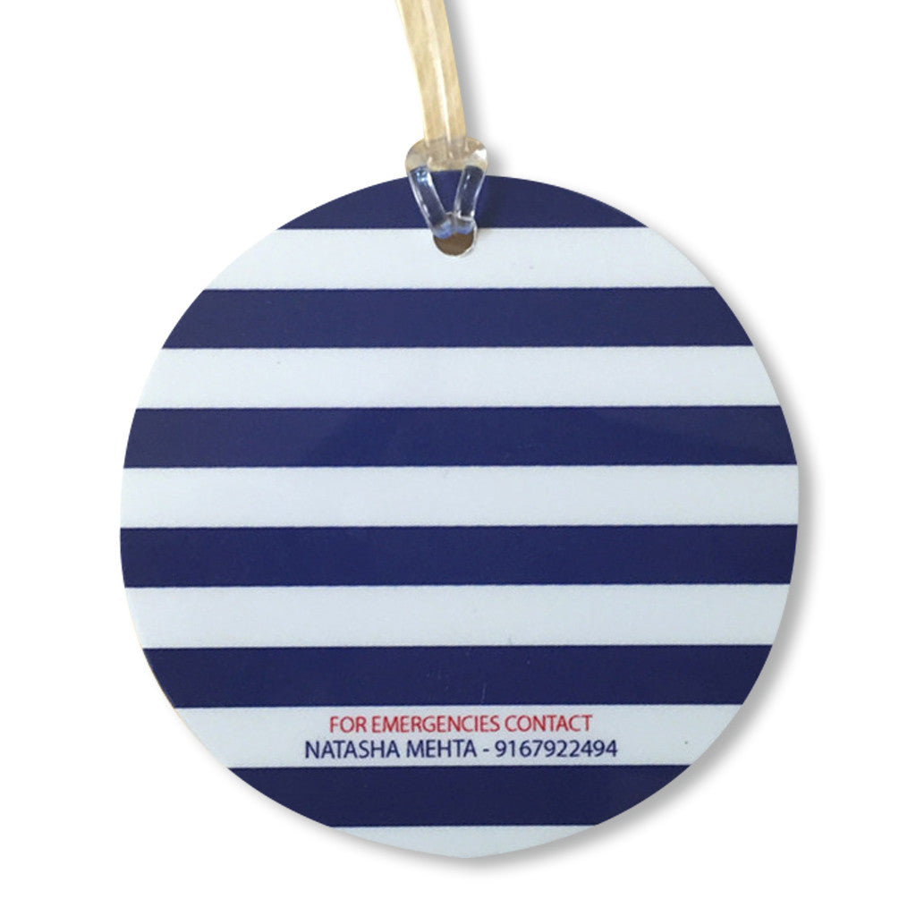 Luggage Tags - Nautical (Round), Set of 2