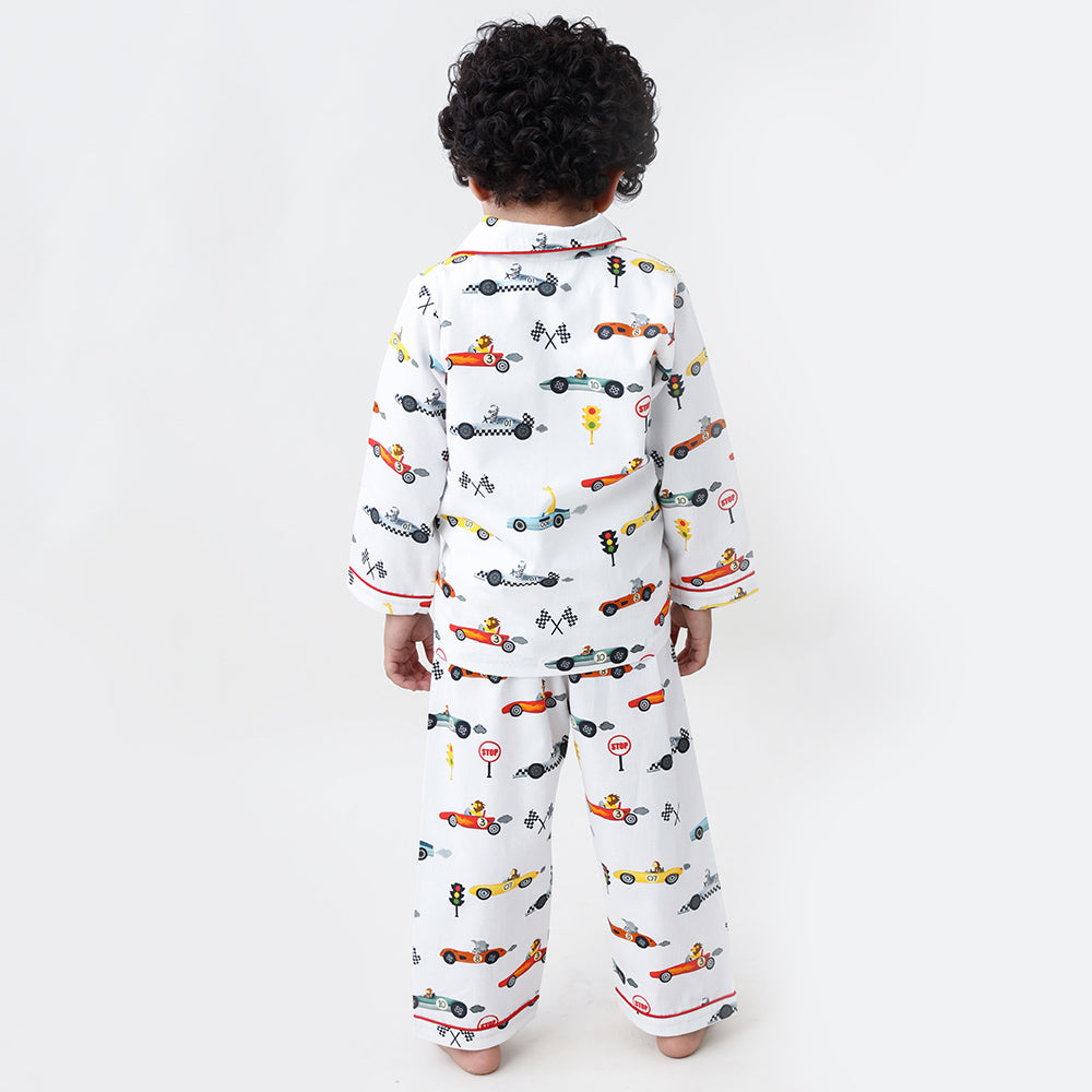 Racing Cars Organic Pajama Set