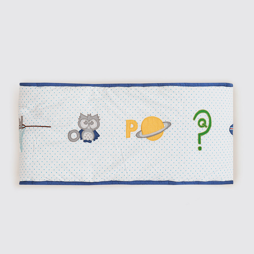 Alphabets Blue Reversible Bumper