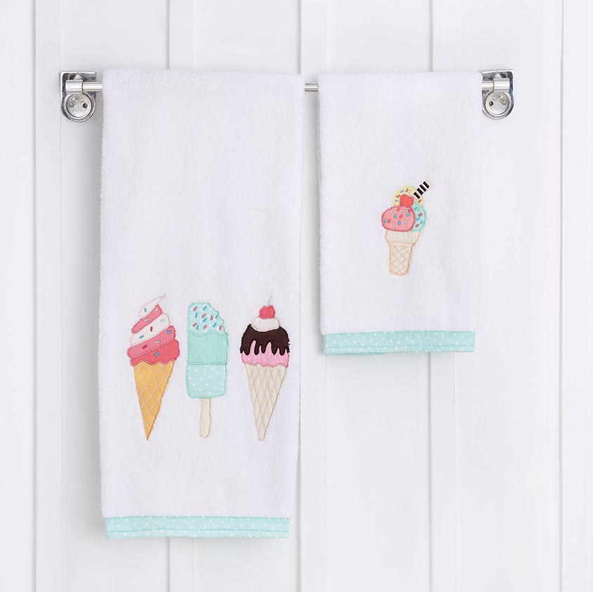 Kids Hand/Bath Towel - Scoops & Smiles