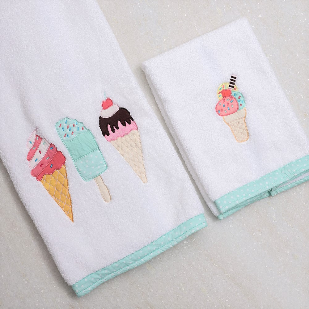 Kids Hand/Bath Towel - Scoops & Smiles