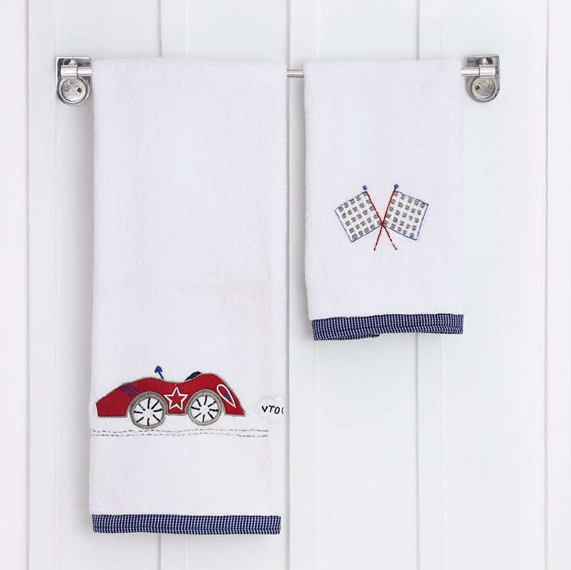 Kids Hand/Bath Towel - Vroooom!