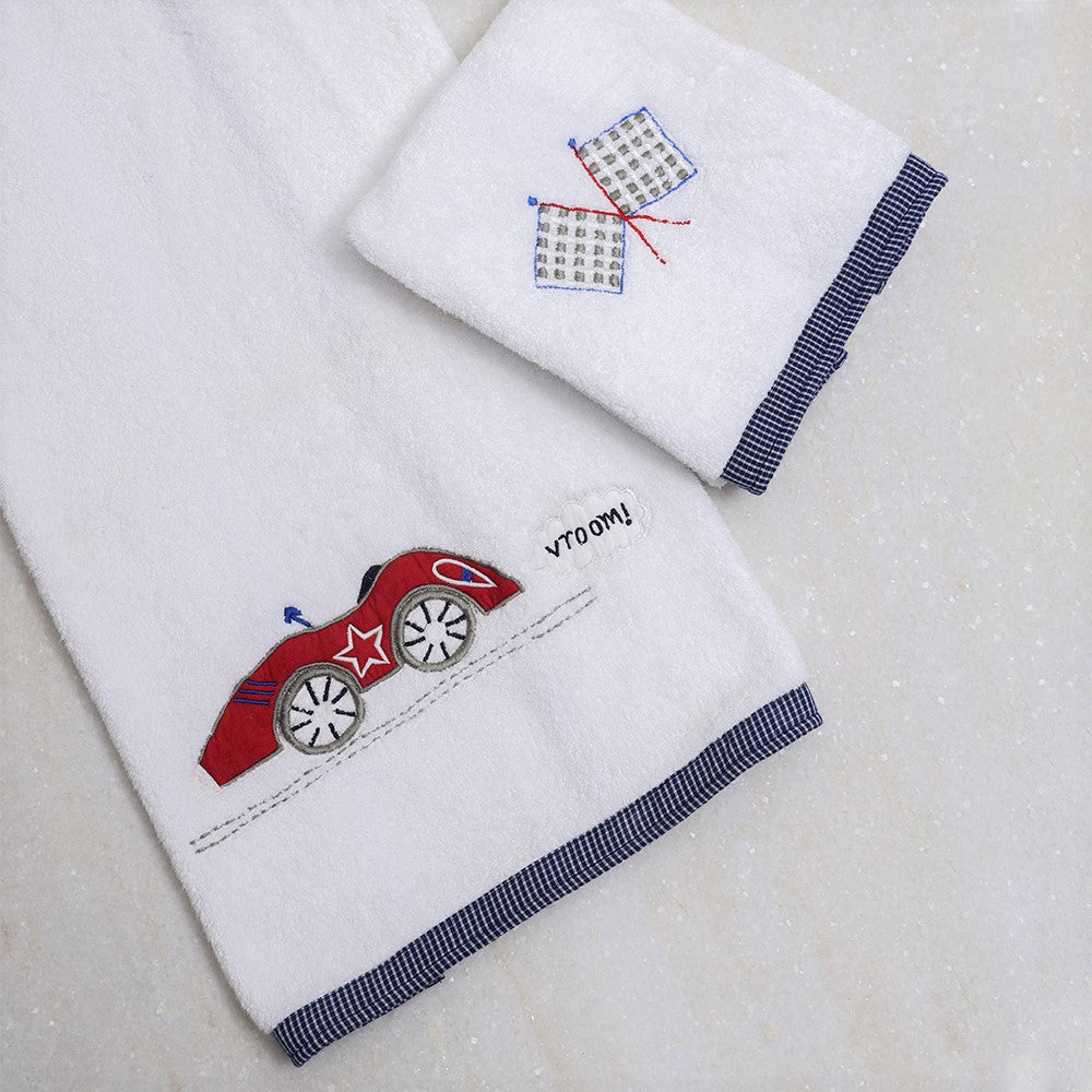 Kids Hand/Bath Towel - Vroooom!