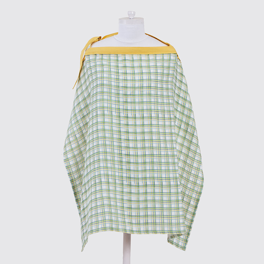 Plaid Organic Muslin Nursing Cover