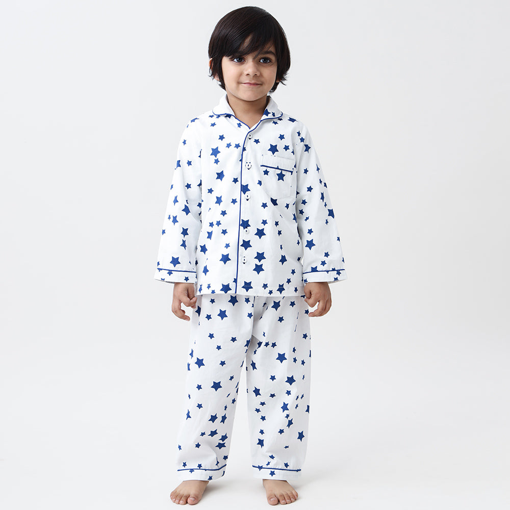 Navy Stars Pyjama Set