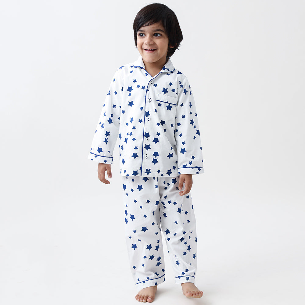 Navy Stars Pyjama Set