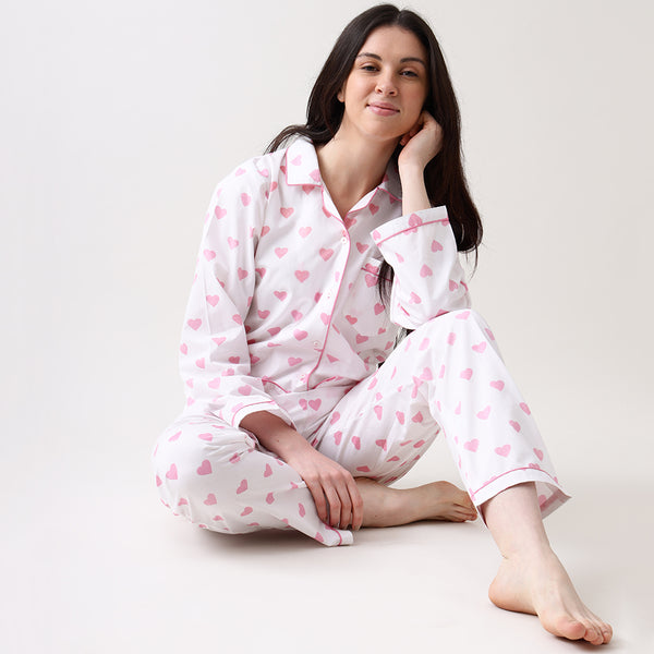 Heart pyjamas womens new arrivals