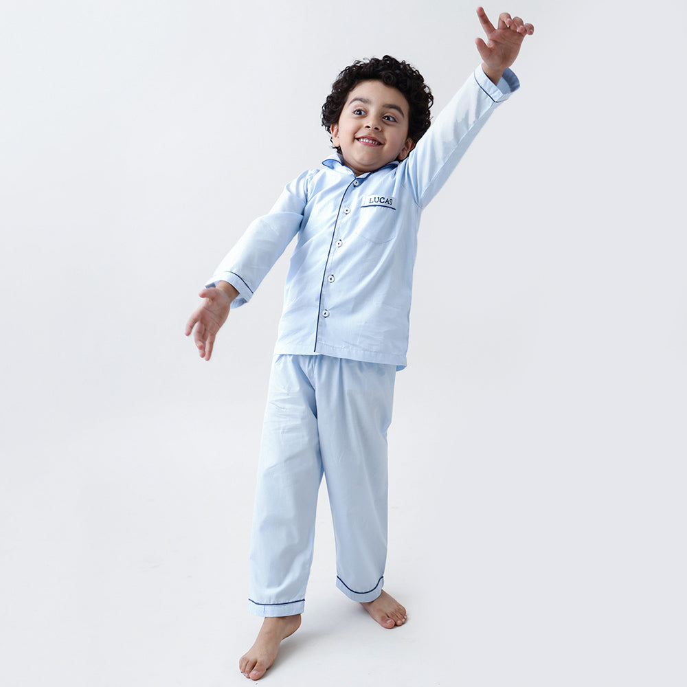 Sky Blue Pajama Set