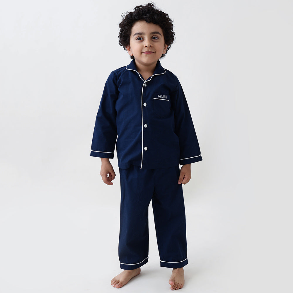 Midnight Navy Pajama Set