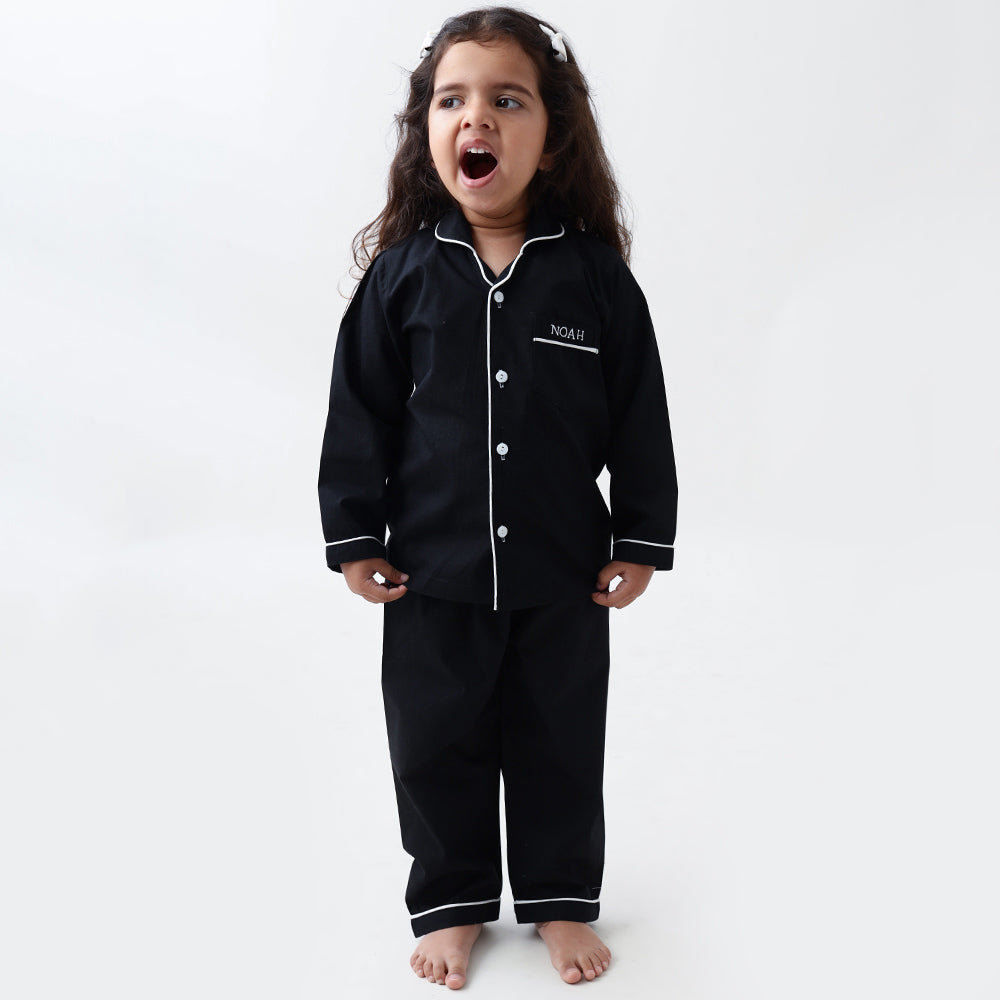 Classic Black Pajama Set