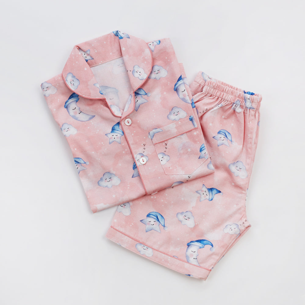 Celestial Pink Organic Shorts Set