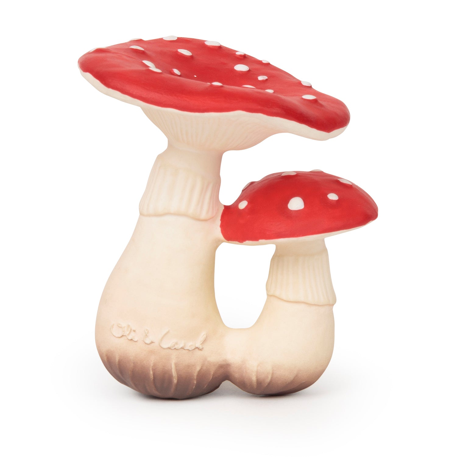 Oli & Carol Spot The Mushroom Natural Rubber Teether