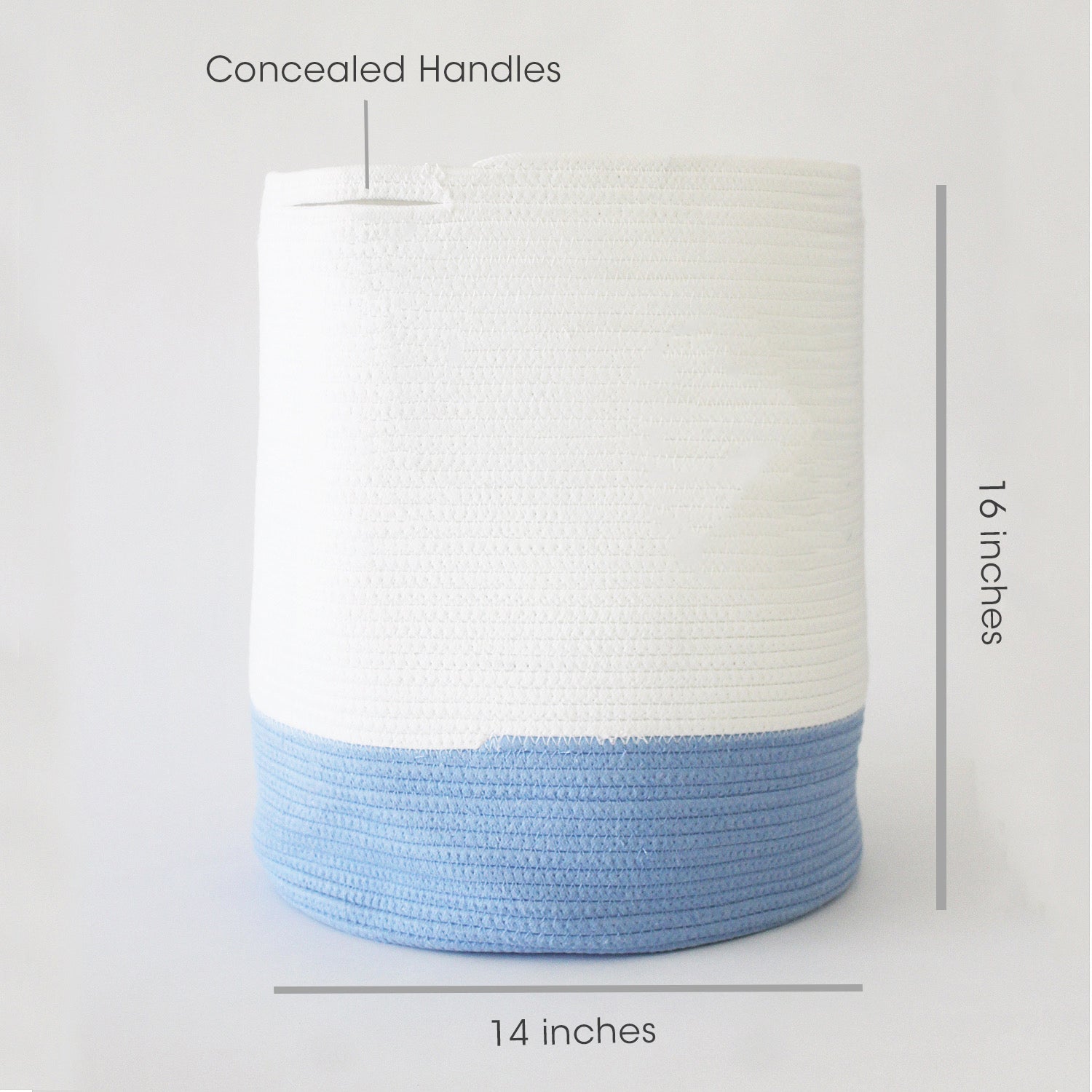 Personalized Storage Basket - Set of 3 - Blue