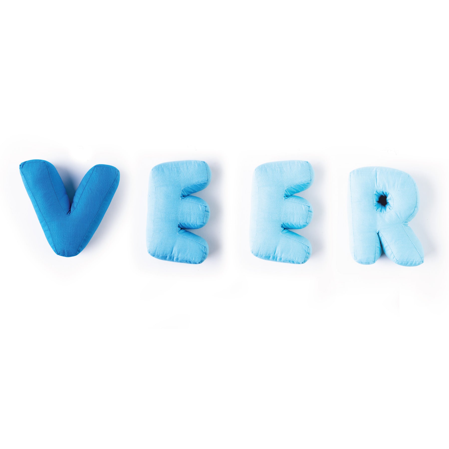 Letter Love Cushions - Ombre, Shades of Blue