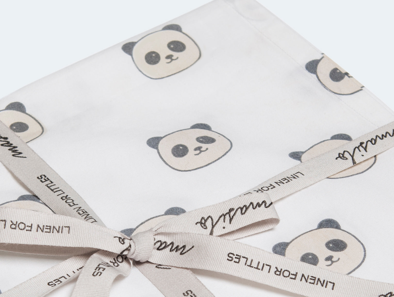 Masilo Organic Fitted Cot Sheet - Panda