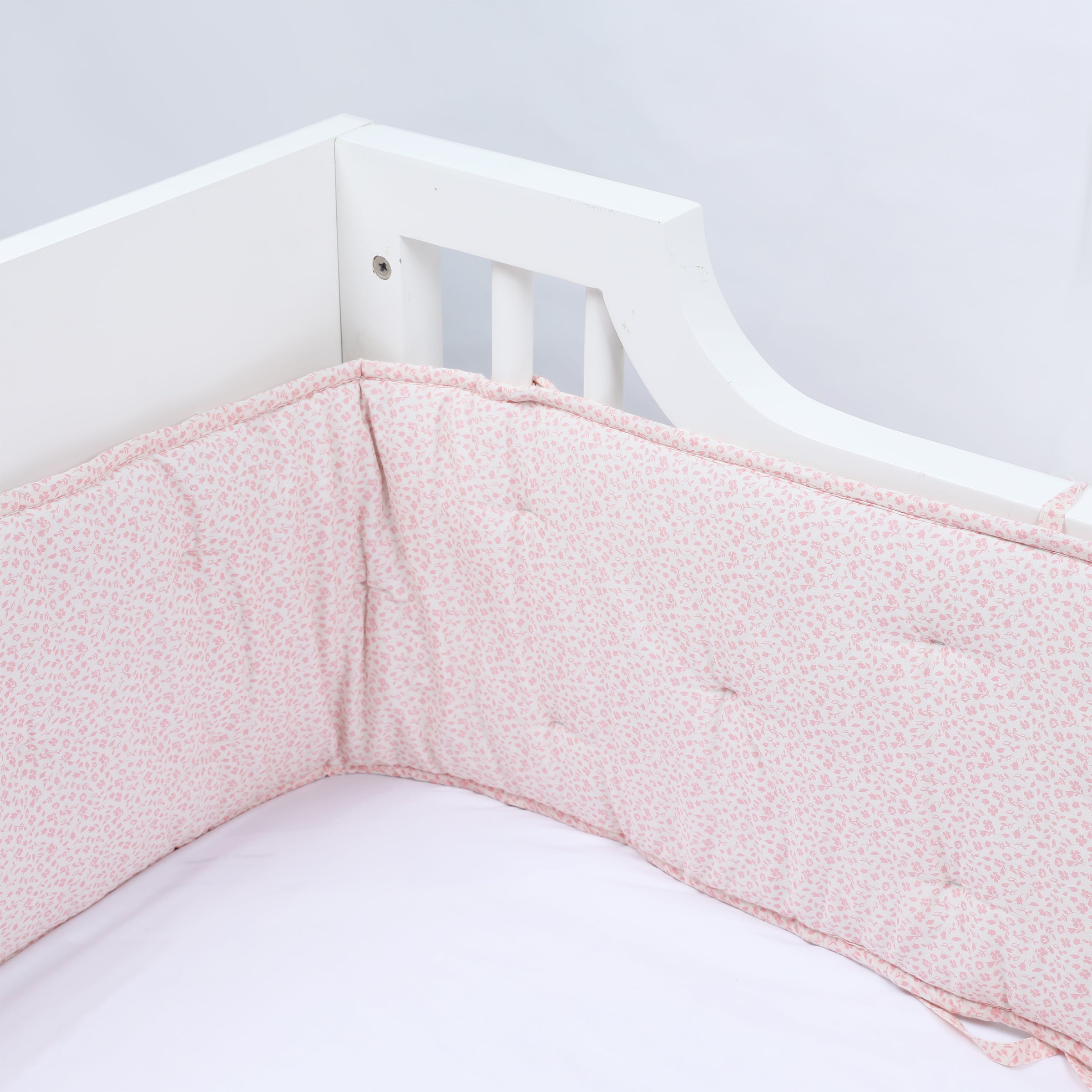 Masilo Cot Bumper – Pink Foliage