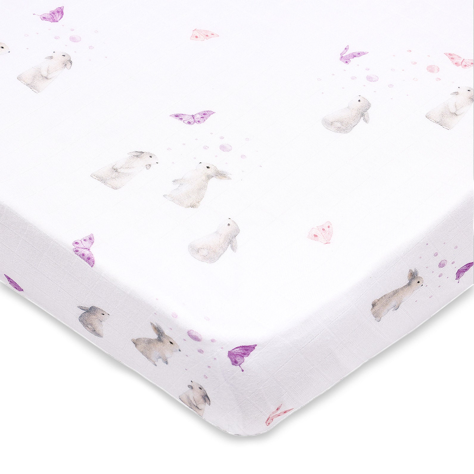 Masilo Bamboo Muslin Fitted Cot Sheet - Best Buds