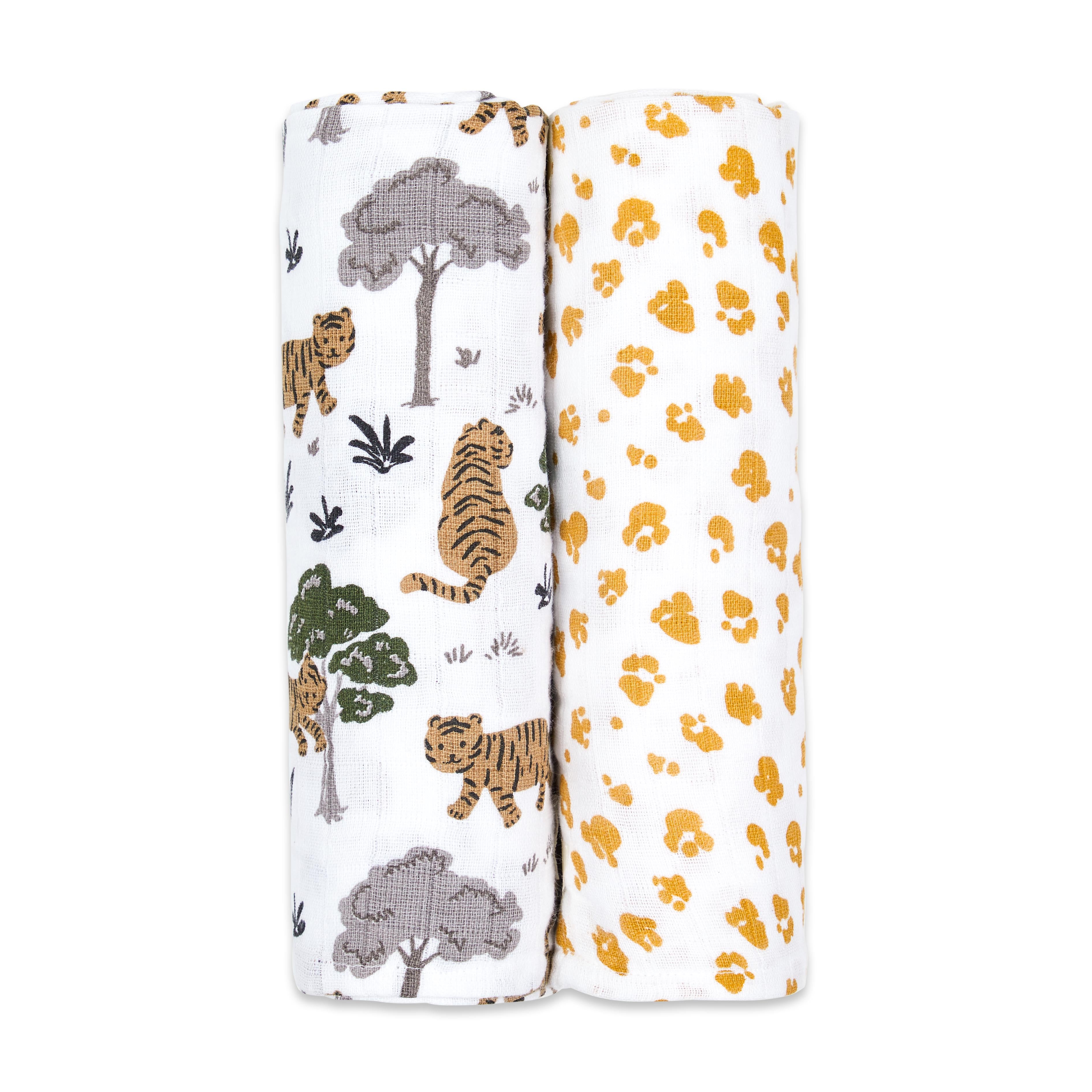 Masilo Organic Muslin Swaddles (Set of 2) - Born To Be Wild