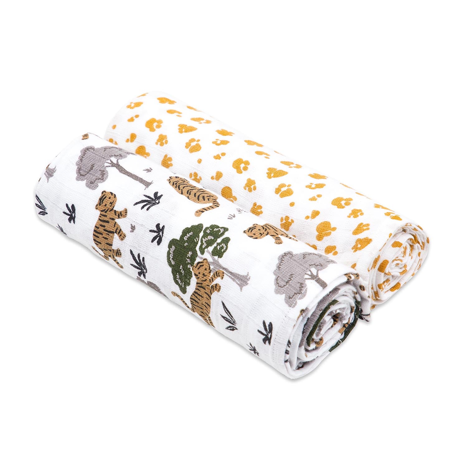 Masilo Organic Muslin Swaddles (Set of 2) - Born To Be Wild