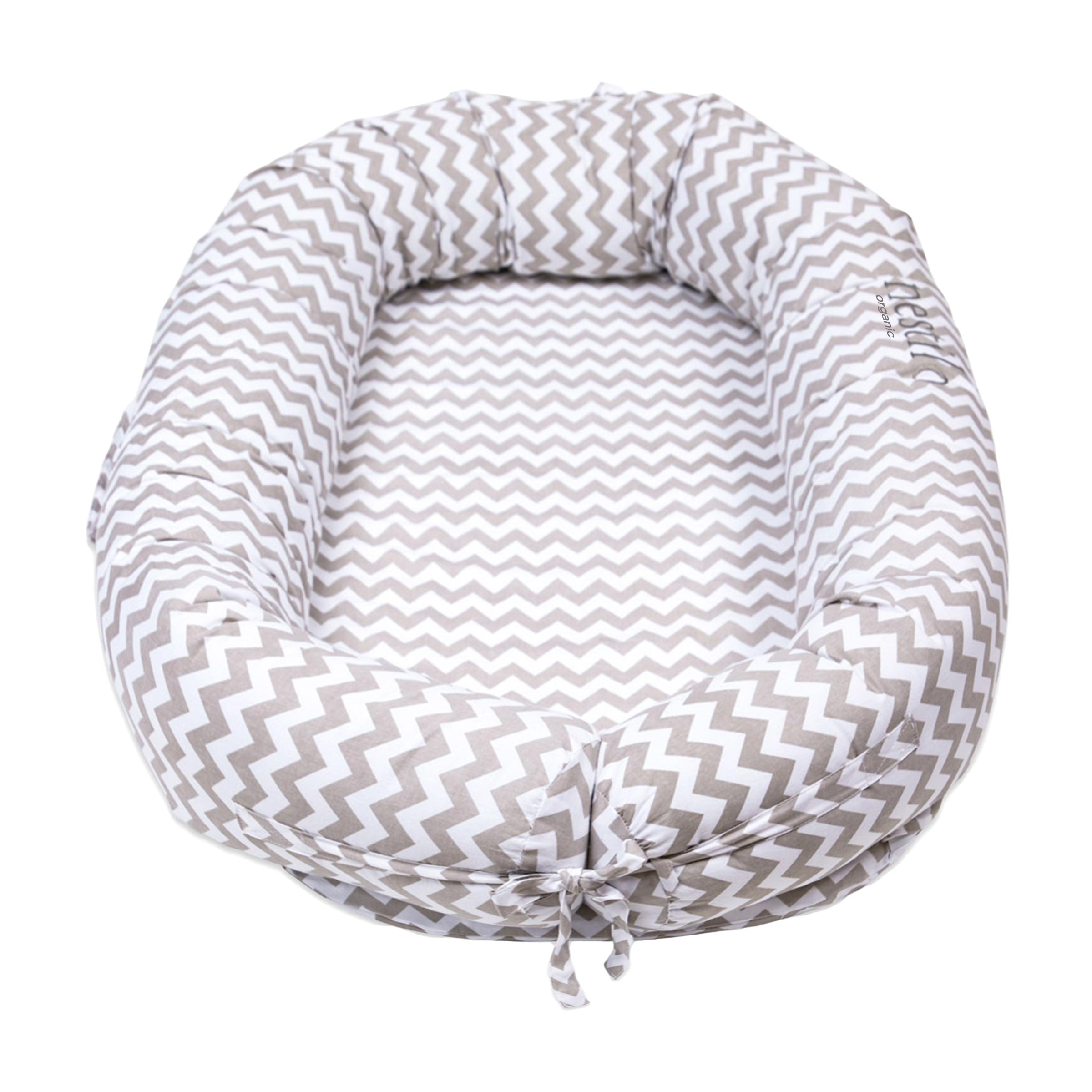 Masilo Kapok Organic Nestilo – Chevron (Grey)
